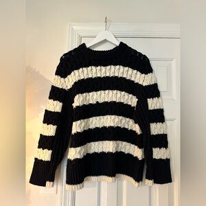 Zara chunky knit striped sweater